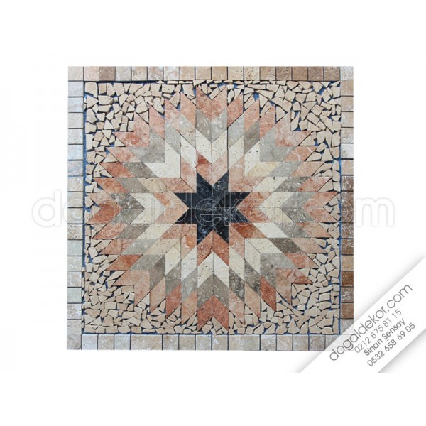 90 x 90 Mozaik Göbek Dekor-DT1039